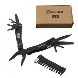 Мультитул плоскогубцы 18 в 1 GERBER Bear Grylls Black с набором бит.a 868,4203