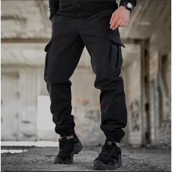 Тактические штаны Bandit Softshell на резинке черные