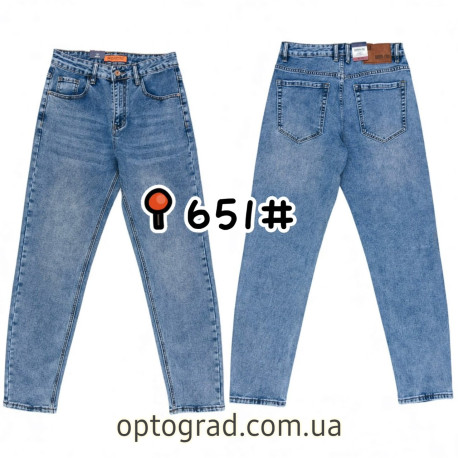 Мужские джинсы MOM BARON JEANS 651 стрейч оптом