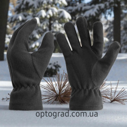 Перчатки тактические флисовые чёрные оптом |Optograd