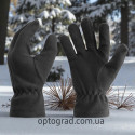 Перчатки тактические флисовые чёрные оптом |Optograd