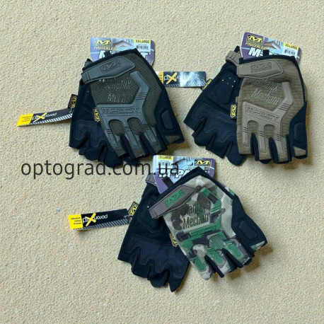 Перчатки тактические беспалые Mechanix M-Pact микс оптом