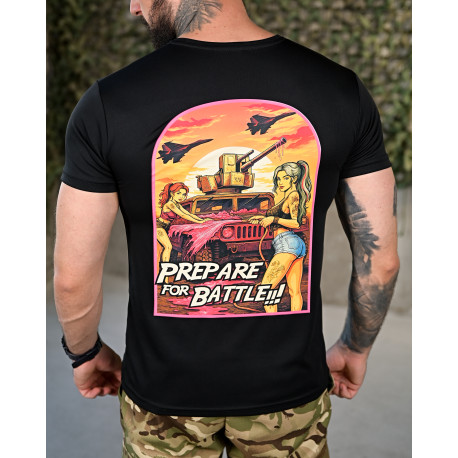 Тактическая футболка battle black потоотводящая