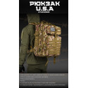 Рюкзак военный на 45л с системой molle мультикам
