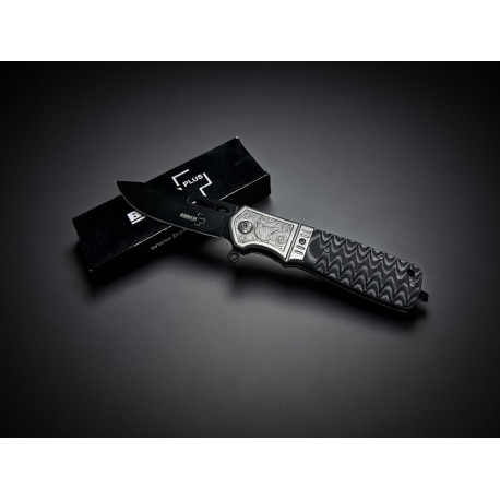 Складной нож Boker Plus с декоративной рукоятью и клипсой