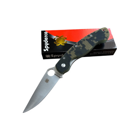 Складной нож Spyderco CPM S30V (камуфляжная рукоять)