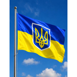 Флаг Украины Герб 90×150 оптом