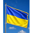 Флаг Украины с бахромой оптом 90×150