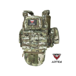 Плитоноска Artex с напашником системой быстрого сброса и 7 подсумками