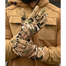 Перчатки тактические Soft Shell мультикам