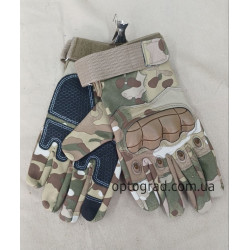 Перчатки тактические Soft Shell мультикам с костетом