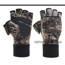 Перчатки охота рыбалка Soft Shell камуфляж лес