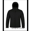 Куртка тактическая Soft Shell чёрная оптом