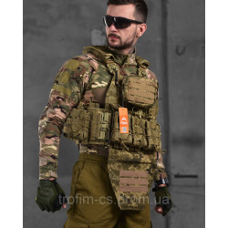 Плитоноска 4 точки сброса пиксель Attack с напашником
